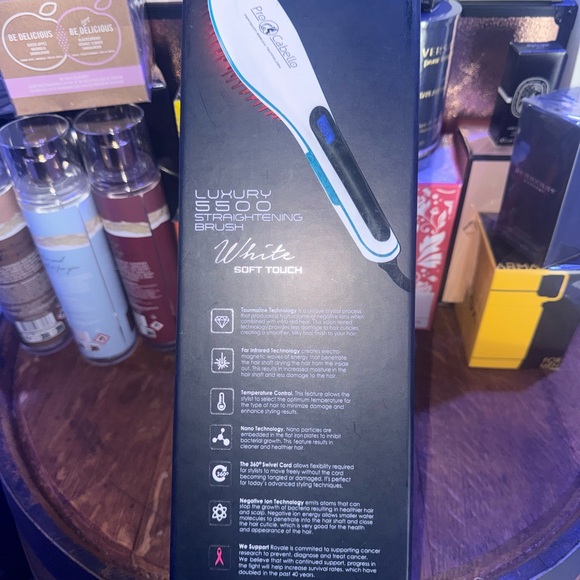 Pro Cabello Straightening Brush Luxury 5500 model in White Soft Touch-NIB main image 5